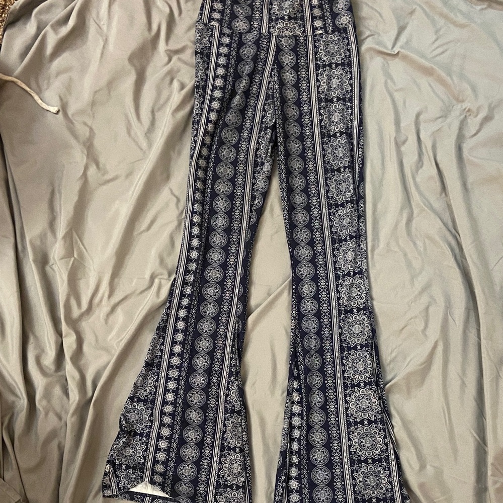 Bohemian Patterned Flare Pants